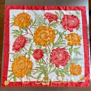 Salvatore Ferragamo floral silk scarf